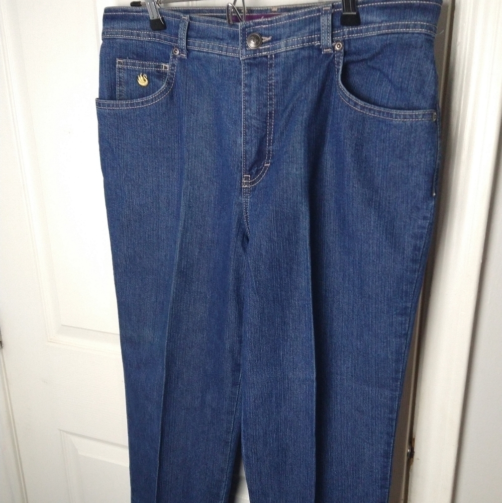Gloria Vanderbilt  woman 12S denim blue 5 pocket Amanda Jeans casual straight